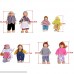 Ketteb Toys for Kids Wooden Furniture Dolls House Family Miniature 7 People Doll Toy for Kid Child B07NGFKWZD